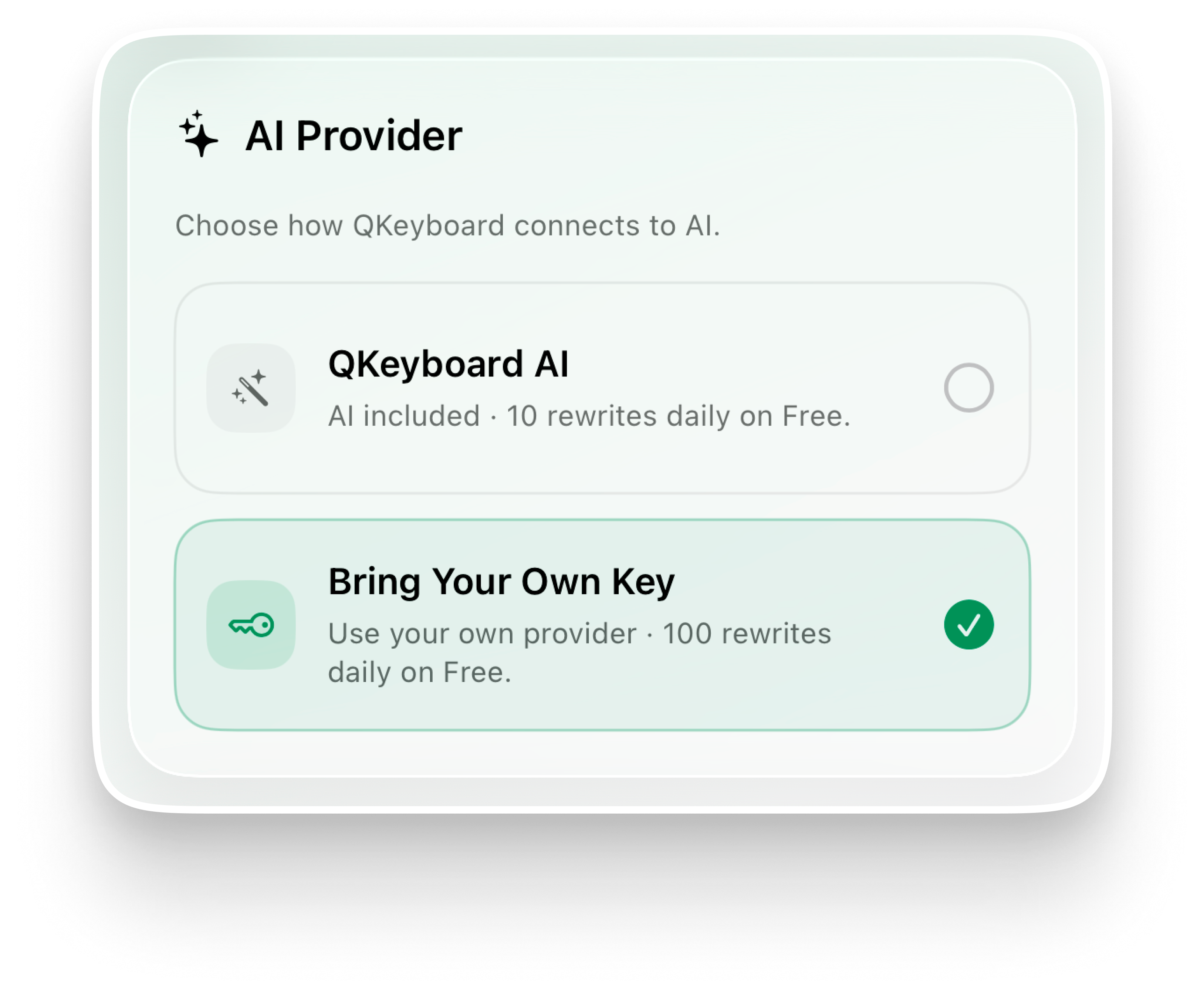 QKeyboard privacy controls